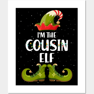 Im The Cousin Elf Shirt Matching Christmas Family Gift Posters and Art